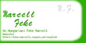 marcell feke business card